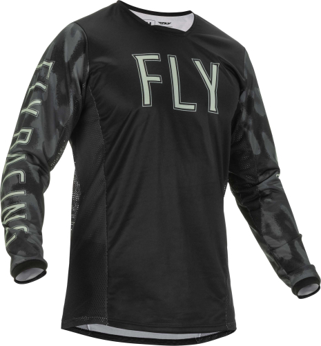 Fly Racing - Fly Racing Kinetic Special Edition Tactic Jersey - 375-5242X - Black/Gray Camo - 2XL