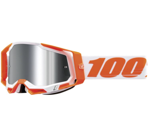 100% - 100% Racecraft 2 Goggles - 50010-00013 - Orange / Flash Silver Mirror Lens - OSFM