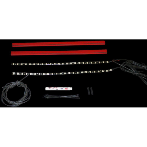 Custom Dynamics - Custom Dynamics MagicFLEX 2 Wheel Lights for Indian Front/Rear Wheels - Red - M2WK1-IND-RED