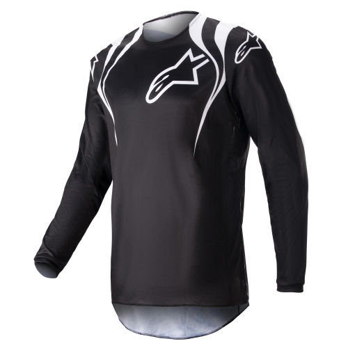 Alpinestars - Alpinestars Fluid Narin Jersey - 3761823-12-LG - Black/White - Large