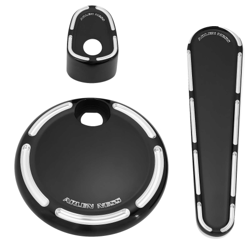 Arlen Ness - Arlen Ness Dash Accessory Pack - Slot Track - Black - 91107