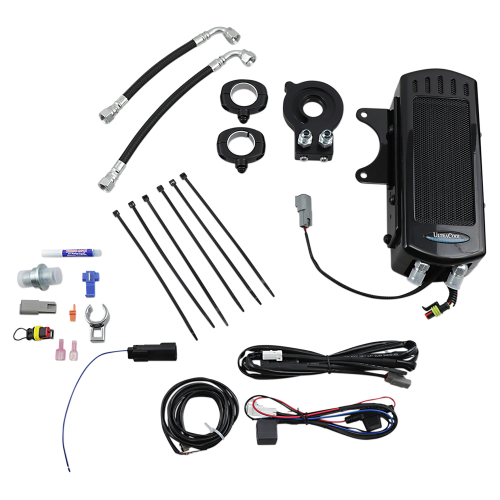 UltraCool - UltraCool Frame Mounted Oil Cooler Kit - Gloss Black - SMT8-1G