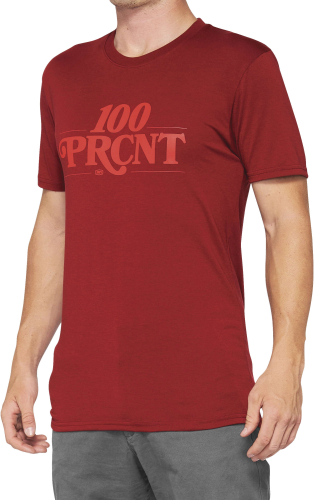 100% - 100% Searles Tech T-Shirt - 35027-068-10 - Brick - Small