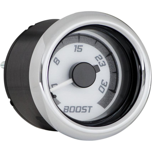 Dakota Digital - Dakota Digital MVX-8K Add-On Boost PSI Gauge - White/Gray Chrome - MVX-8K--B-WG-C