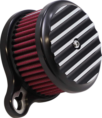 Joker Machine - Joker Machine High Performance Air Cleaner Assembly - Finned Black Anodized - 10-202B