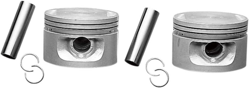 Drag Specialties - Drag Specialties Piston Kit (1200cc., 3.498in. Bore) - .020in. Oversize, 9:1 - DS-750769