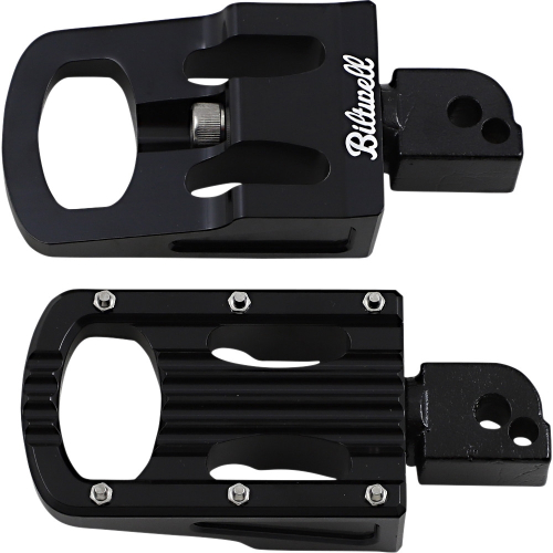 Biltwell Inc. - Biltwell Inc. Punisher Passenger Footpegs - Black Regular - 7005-203-04