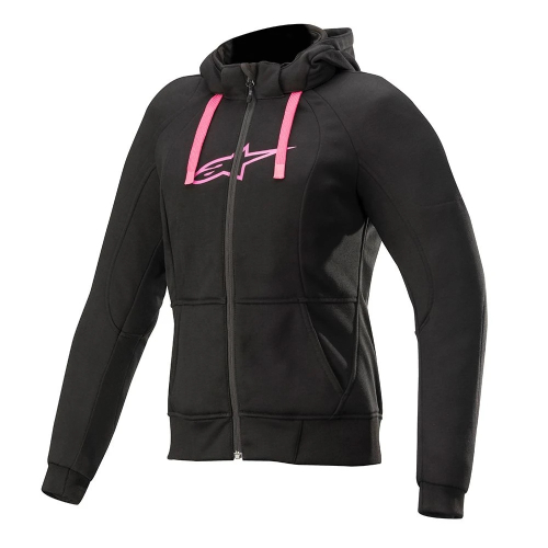 Alpinestars - Alpinestars Stella Chrome Womens Sport Hoodie - 42109201039M - Black/Pink - Medium