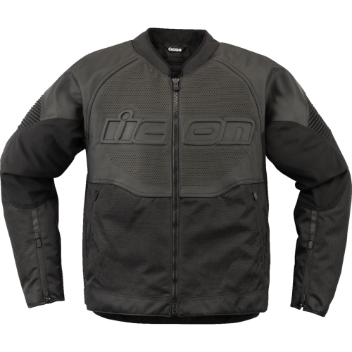 Icon - Icon Overlord3 Leather Jacket - 2810-4116 - Black - 2XL
