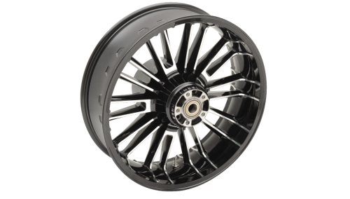 Coastal Moto - Coastal Moto Precision Cast Atlantic 3D Rear Wheel - 18in.x5.5in. - Black Cut - 3D-ATL185BC-ABST