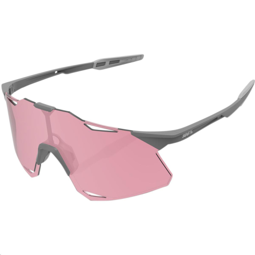 100% - 100% Hypercraft Sunglasses - 61039-394-79 - Matte Stone Gray/Hiper Coral Lens - OSFA