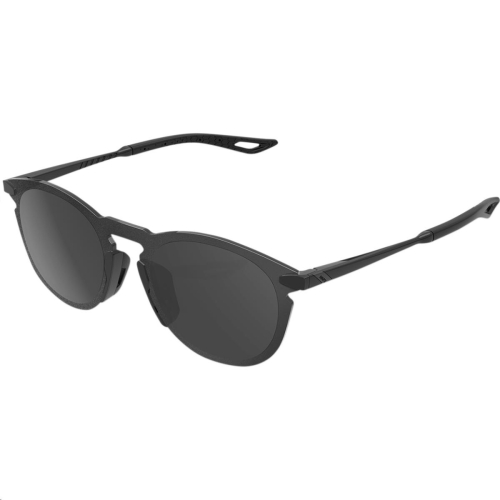 100% - 100% Legere Round Sunglasses - 61040-001-57 - Polished Black/Smoke Lens - OSFA
