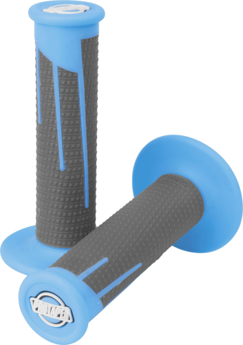 ProTaper - ProTaper Clamp-On Full Diamond Grips - Neon Blue/Dark Grey - 021685