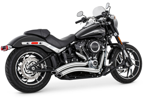 Freedom Performance - Freedom Performance Radical Radius Exhaust System - Chrome with Black Tip - HD00425