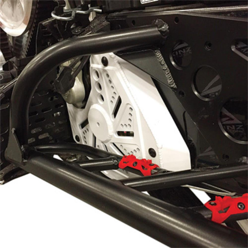 Skinz Protective Gear - Skinz Protective Gear Billet Brake Rotor Cover - White - SDBBC100-WHT