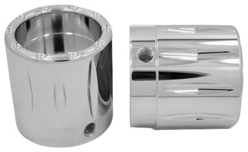 Avon Grips - Avon Grips Rival Axle Nut Covers - 7/8in. - Chrome - AXL-RIV-CH-78