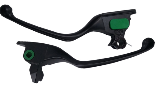 Drag Specialties - Drag Specialties Wide Blade Lever Set - Black - 0610-2254