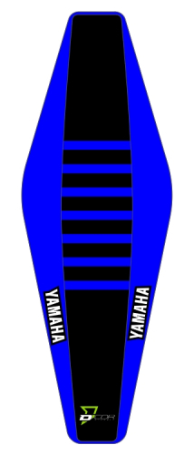 DCOR - DCOR Seat Cover - Blue Sides - Black Top with Blue Ribs - 30-50-143