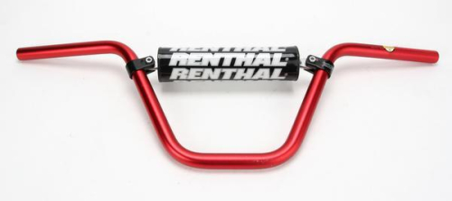 Renthal - Renthal 7/8in. Mini Racer Handlebar - 50cc Playbike Bar Bend - Red - 797-01-RD-08-219