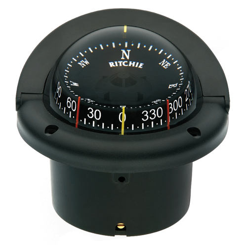 Ritchie - Ritchie HF-743 Helmsman Combidial Compass - Flush Mount - Black