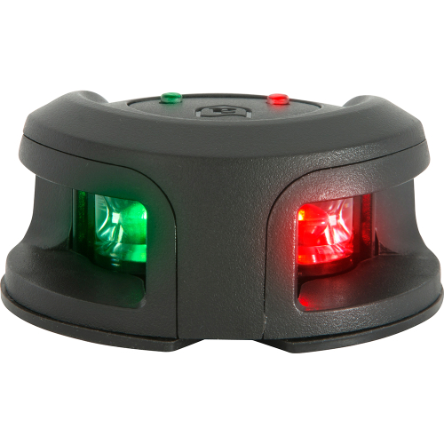 Attwood Marine - Attwood LightArmor Bow Mount Navigation Light - Composite Black - Bi-Color - 2NM