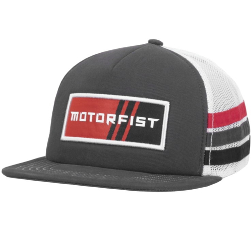 Motorfist - Motorfist Rally Cap - MF20A-H88 - Gray/White - OSFM