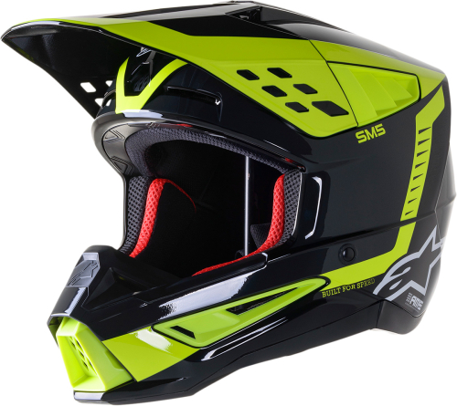 Alpinestars - Alpinestars SM5 Beam Helmet - 8303722-1151-XL - Black/Anthracite/Yellow Fluo Glossy - X-Large