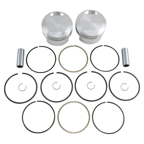 Wiseco - Wiseco K Piston Kit (Domed) - .020in. Oversize to 3.518in., 10:1 Compression - K1702