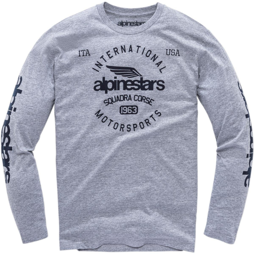 Alpinestars - Alpinestars Winged Moto Premium Long-Sleeve Shirt - 1139-73025-1026-M - Heather Gray - Medium