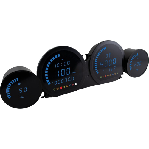 Koso North America - Koso North America HD-03 Series Complete Gauge Kit - Blue LED Display - BA064911