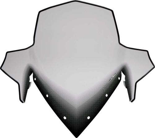 Powermadd - Powermadd Cobra Windshield - 19in. - Clear with Black Fade - 11830