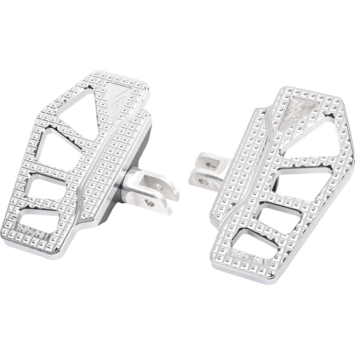 Thrashin Supply Company - Thrashin Supply Company Apex Mini Floorboards - Chrome - TSC-2217-3-SF