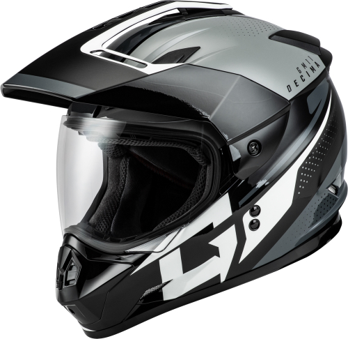G-Max - G-Max GM-11 Decima Helmet - A1116458 - Black/Gray/White - 2XL