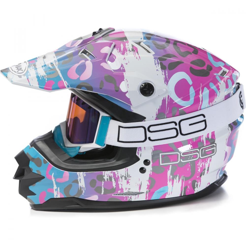 G-Max - G-Max DSG GM76X Leopard Helmet - 67837 - Leopard Multi - X-Large