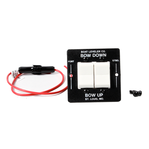 Boat Leveler Co. - Boat Leveler Waterproof Trim Tab Switch - Black/White Buttons