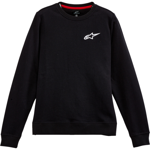 Alpinestars - Alpinestars Ageless Chest Crew Womens Fleece - 12325182010L - Black - Large