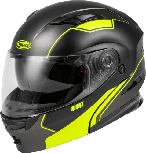 G-Max - G-Max MD-01 Exploit Helmet - M1013749 - Matte Black/Hi-Vis - 3XL