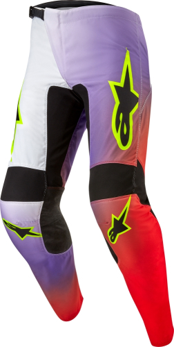 Alpinestars - Alpinestars Fluid Lucent Pants - 3723724-2029-38 - White/Neon Red/Yellow Fluo - 38
