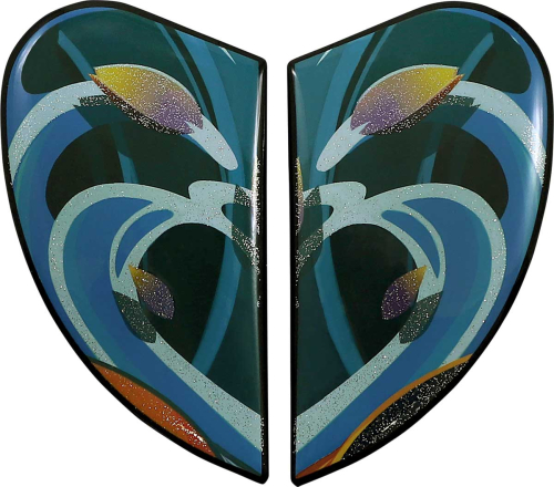 Icon - Icon Sideplates for Airframe Pro Helmets - Koi Blue - 0133-1355