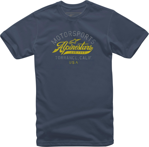 Alpinestars - Alpinestars Motor T-Shirt - 1210-72020-70-XL - Navy - X-Large