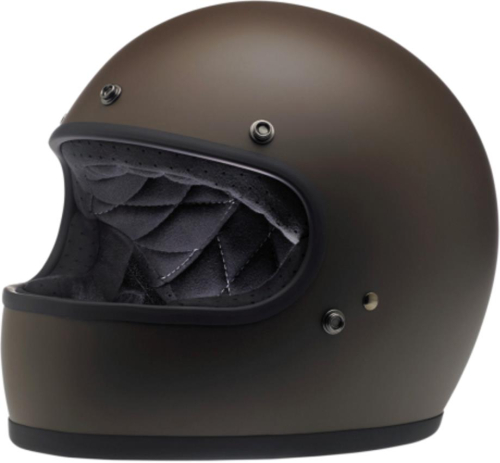 Biltwell Inc. - Biltwell Inc. Gringo Solid Helmet - GHCHOFLBRNXSM - Flat Chocolate - X-Small