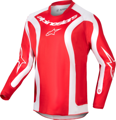 Alpinestars - Alpinestars Racer Lurv Youth Jersey - 3773924-3120-M - Mars Red/White - Medium