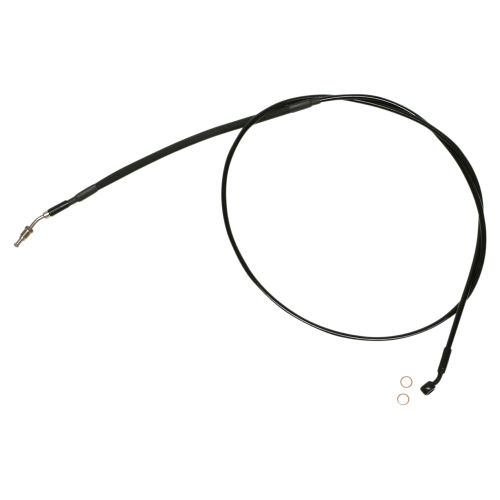 Magnum - Magnum XR Stainless Hydraulic Clutch Line - +4in. - Black/Black Fittings - SBB0108-78