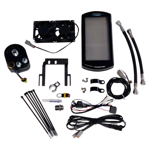 UltraCool - UltraCool Above Regulator Mounted Oil Cooler Kit - Black - ST-1G