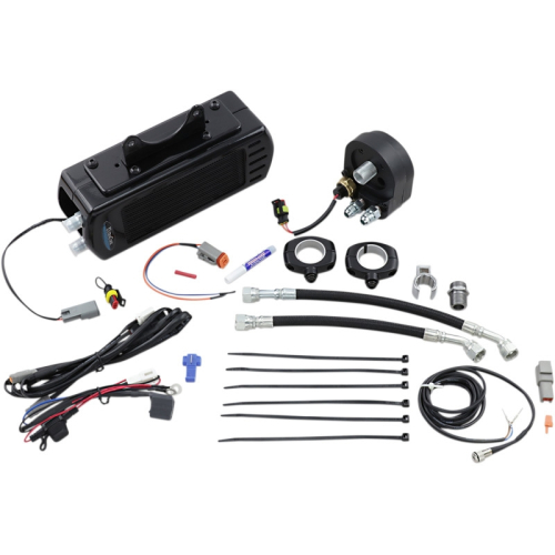 UltraCool - UltraCool Frame Mounted Oil Cooler Kit - Gloss Black - SMT-2G