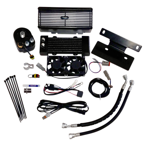 UltraCool - UltraCool Below Regulator Mounted Oil Cooler Kit - Black - RF-2G
