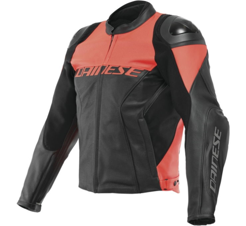 Dainese - Dainese Racing 4 Perforated Leather Jacket - 201533849-628-54 - Black/Red - 44