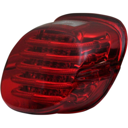 Custom Dynamics - Custom Dynamics Probeam LED Taillight with License Plate Illumination Window - Red - PB-TL-LPW-R
