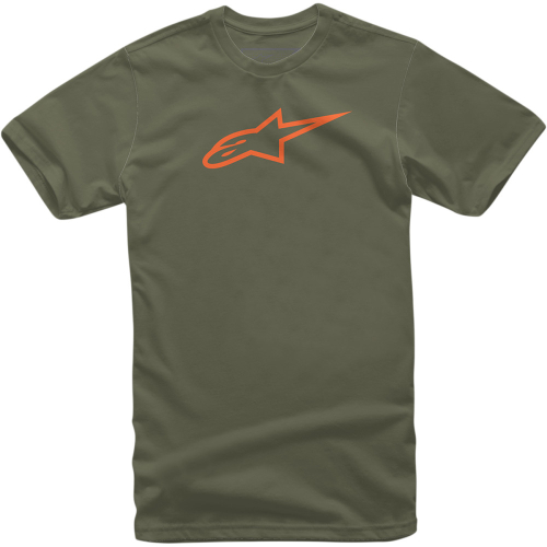 Alpinestars - Alpinestars Ageless T-Shirt - 1032-72030-6940-S - Military/Orange - Small