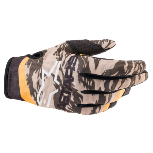 Alpinestars - Alpinestars Radar Gloves - 3561822-6840-XXL - Military Sand Camo/Tangerine - 2XL